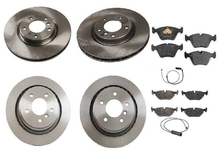 BMW Brake Kit - Pads and Rotors Front &  Rear (315mm/312mm)